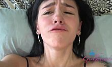 POV blowjob and pussy eating with adorable amateur rosalyn sphinx in braces