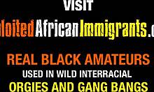 Афрички имигрант ужива у међурасном хардкор аналном тројку