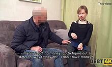 Rough sex for cash: Russian student Alice Klay takes on debt in 4k